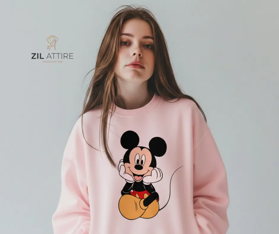 "Zil Attire Mickey Mouse Chill Vibes Hoodie & Sweatshirt Collection"