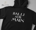 🔥 The Young Stunner's Tribute: "Balli Aur Main" Black Hoodie