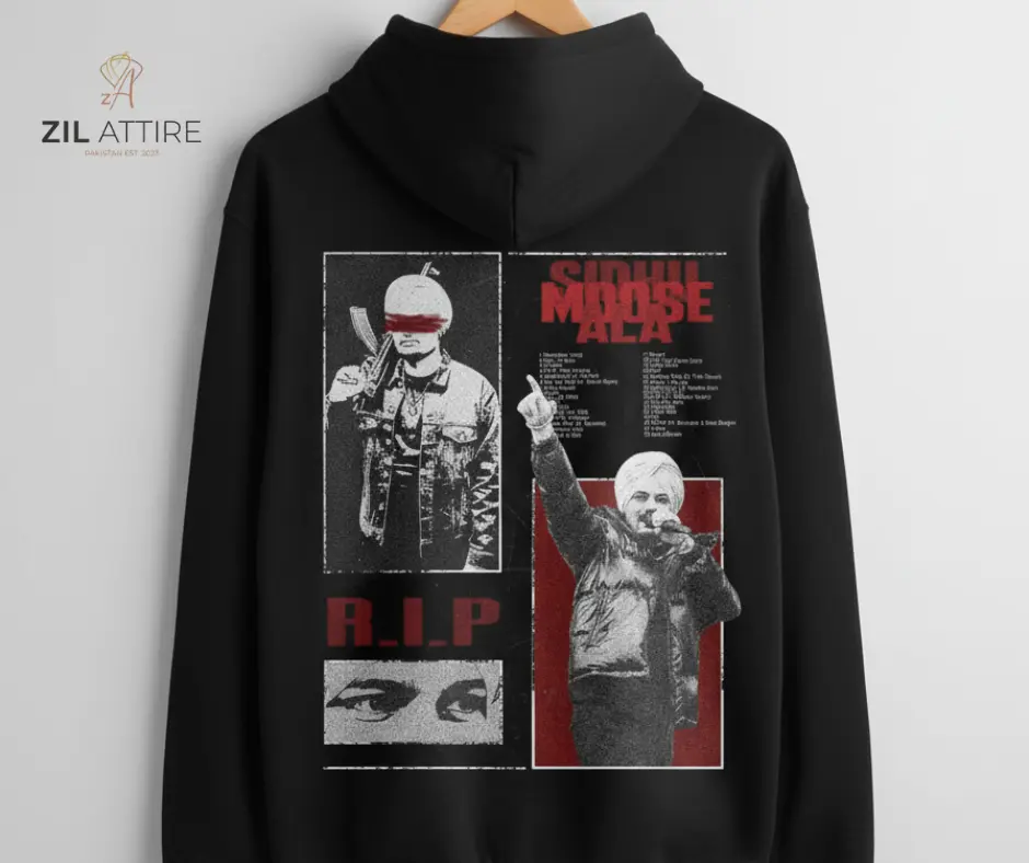 🎤 Title: "The Legend Never Dies - Sidhu Moose Wala Tribute Hoodie"