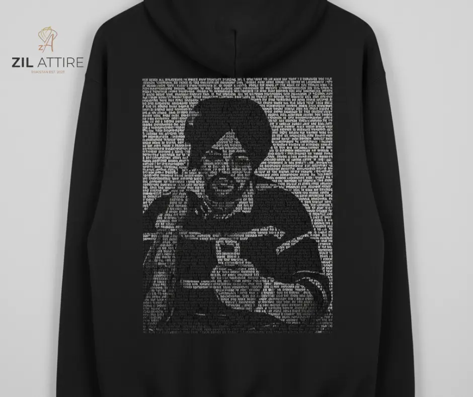 🎤 Title: "The Lyrical Legend Hoodie - Sidhu Moose Wala"