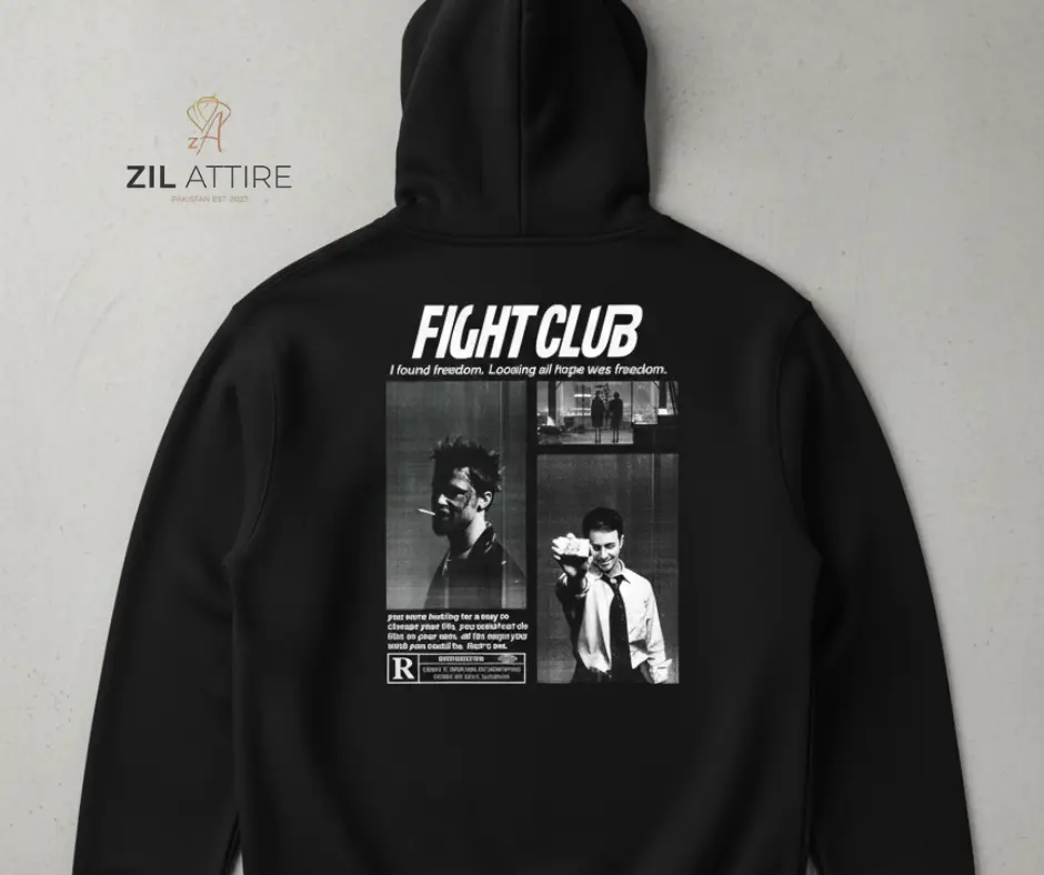 🎬 "FIGHT CLUB: Freedom & Fury Hoodie"